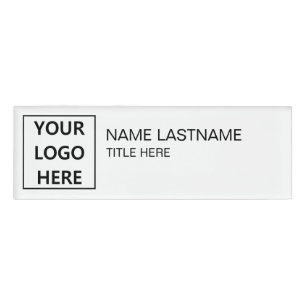 Badge D'identification Personnaliser logo brillant élégant titre moderne