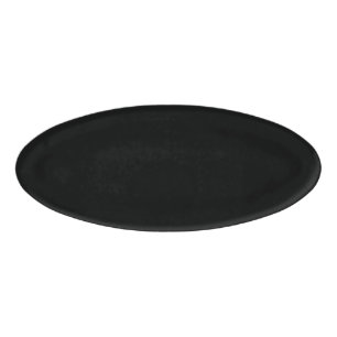 Badge D'identification Personnaliser simple Noir couleur solide