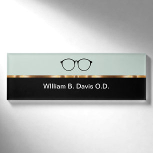 Badge D'identification Personnel de bureau de l'Optométriste classique