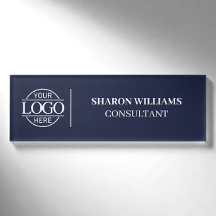 Badge D'identification Personnel de l'employé du logo de l'entreprise ble
