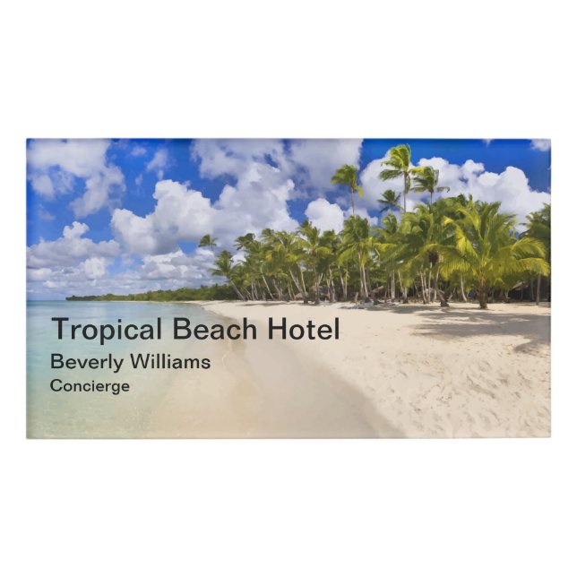 Badge D'identification Personnel De L'Hôtel Concierge (Devant)