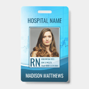 Badge d'identification photo personnalisé pour emp