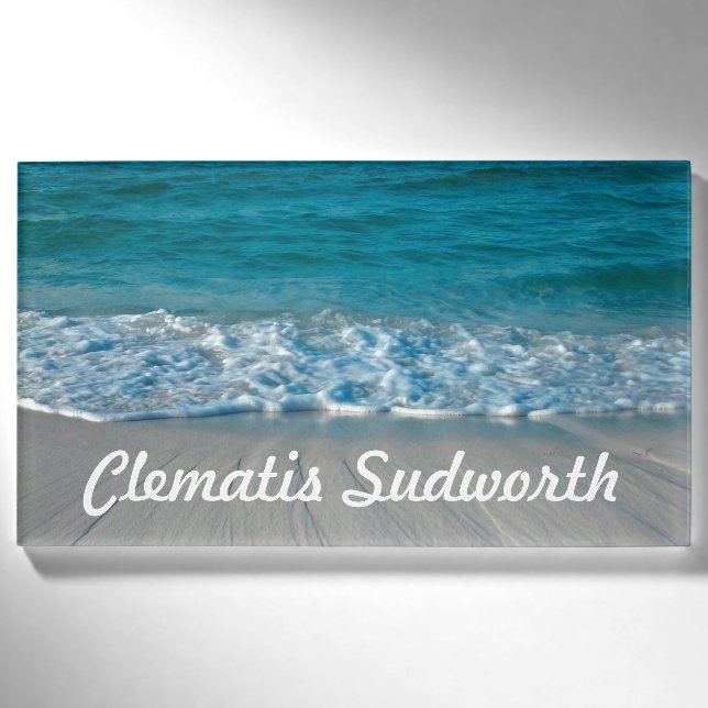 Badge D'identification Photographe - AT The BEACH + your ideas (Devant)