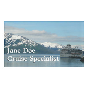 Badge D'identification Photographie de voyage de croisière en Alaska