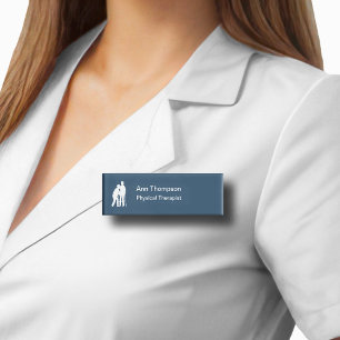 Badge D'identification Physiothérapeute Nom du personnel Tags Budget