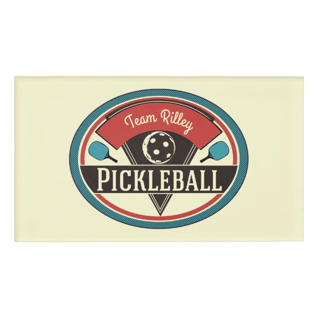 Badge D'identification Pickleball (Devant)