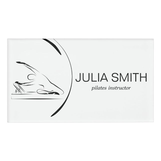 Badge D'identification Pilates Mermaid sur le réformateur (Devant)