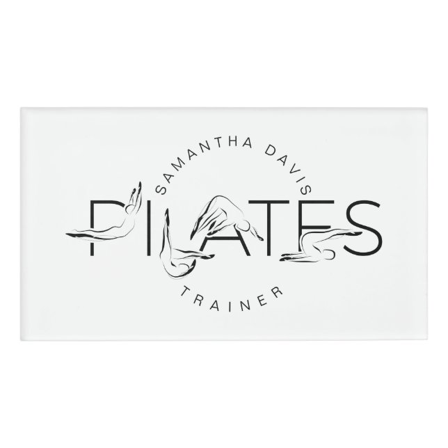 Badge D'identification Pilates Pots dans Pilates Word (Devant)
