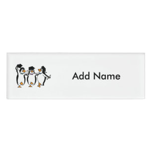 Badge D'identification Pingouins mignons