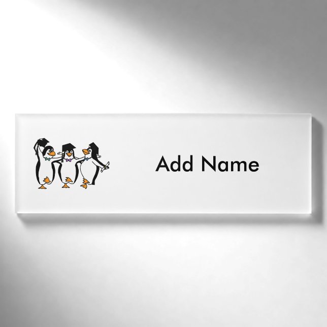 Badge D'identification Pingouins mignons (Devant)