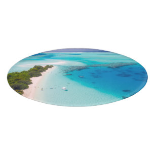Badge D'identification Plage tropicale
