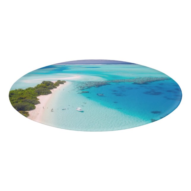 Badge D'identification Plage tropicale (Devant)