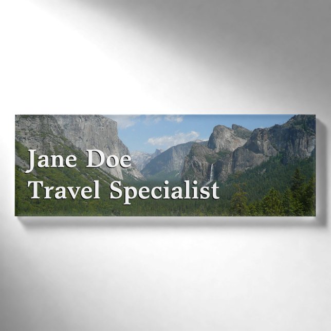 Badge D'identification Point d'inspiration dans le parc national Yosemite (Devant)