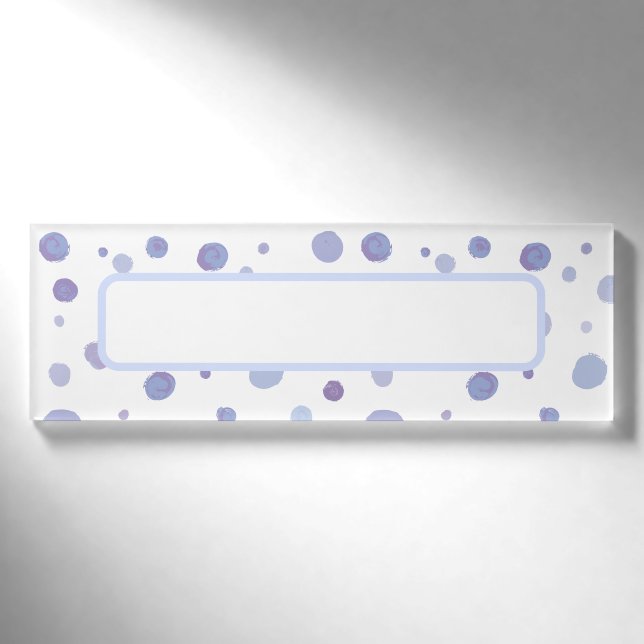 Badge D'identification pois peint à la main (Devant)