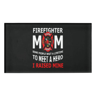 Badge D'identification Pompier | Firefighter Maman Quelques personnes