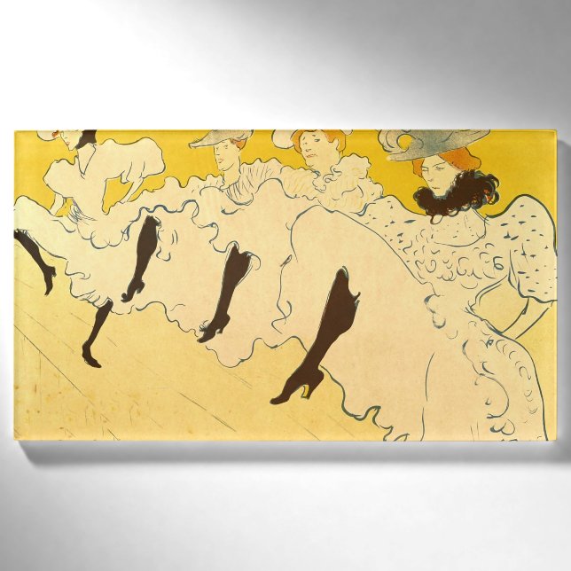 Badge D'identification Poster de la fille dansante Jaune Toulouse Lautrec (Devant)