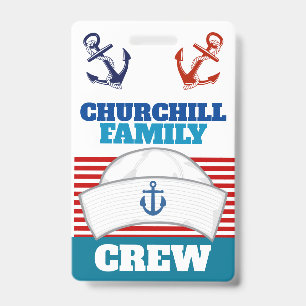 Badge d'identification pour l'équipe familiale