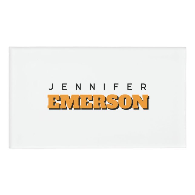 Badge D'identification Professional minimalist modern plain  (Devant)