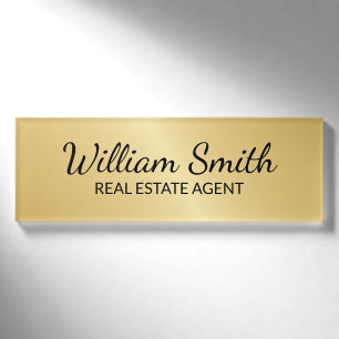 Badge D'identification Professionnel Gold personnalisé