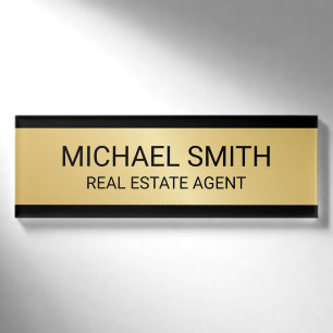 Badge D'identification Professionnel Gold personnalisé