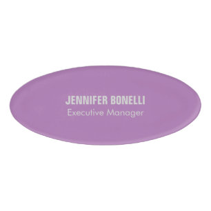 Badge D'identification Professionnel minimaliste moderne ajouter votre no