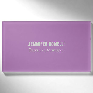 Badge D'identification Professionnel minimaliste moderne ajouter votre no