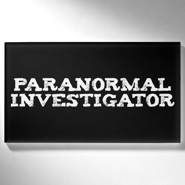 Badge D'identification Recherche paranormale Chasse aux fantômes (Devant)