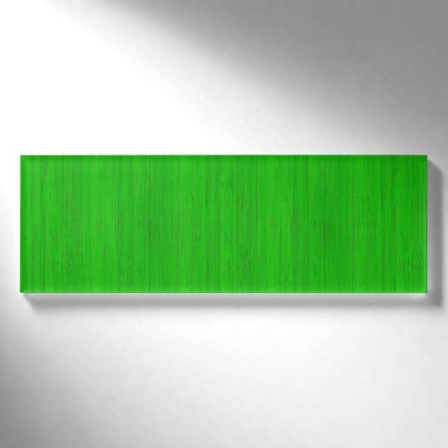 Badge D'identification Regard du bois en bambou vert clair de grain (Devant)