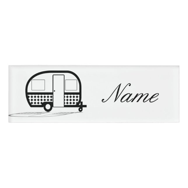Badge D'identification Remorque classique Caravan Thunder_Cove (Devant)