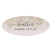 Salon d'Parties scintillant en rose et en or