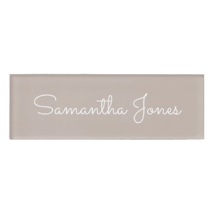 Badge D'identification Script minimaliste moderne de type d'entreprise em