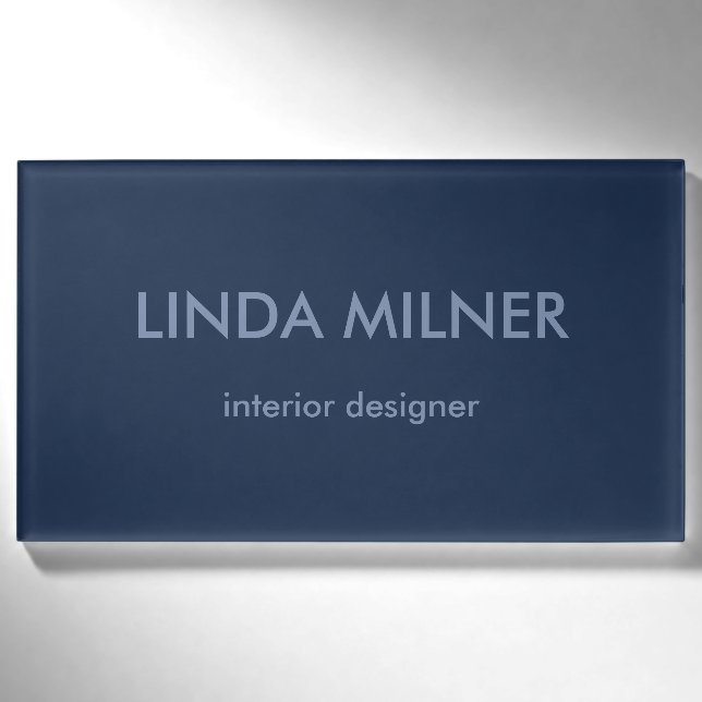 Badge D'identification Simple entreprise bleue (Devant)