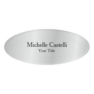 Badge D'identification Simple Plaine simple créative et durable