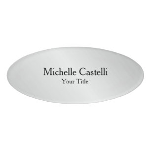 Badge D'identification Simple Plaine simple créative et durable