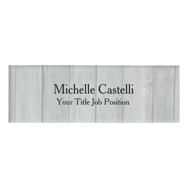 Badge D'identification Simple Plaine simple créative et durable (Devant)