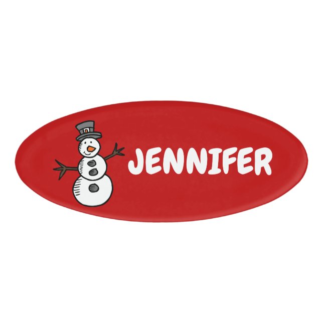 Badge D'identification Snowman (Devant)