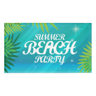Badge D'identification Summer Beach Party