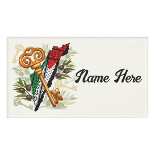 Badge D'identification Symbole clé palestinien du droit au retour