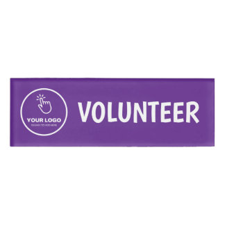 Badge D'identification Téléchargez facilement votre logo Custom Volunteer