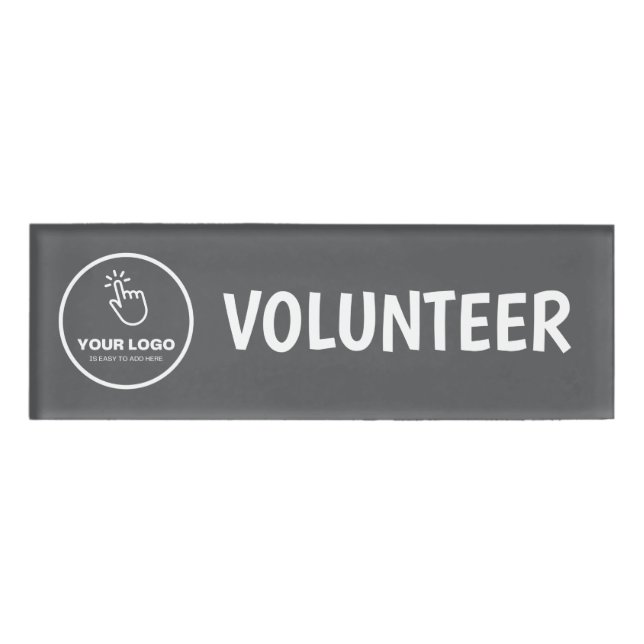 Badge D'identification Téléchargez facilement votre logo Custom Volunteer (Devant)