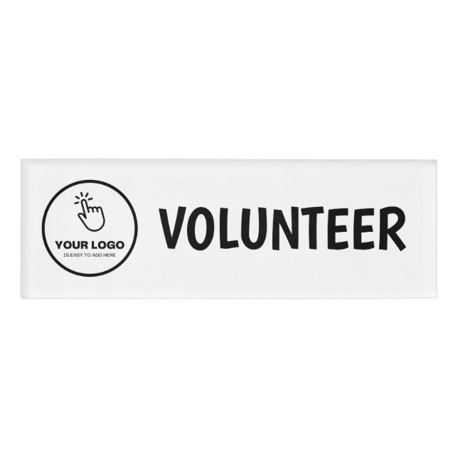 Badge D'identification Téléchargez facilement votre logo Custom Volunteer (Devant)