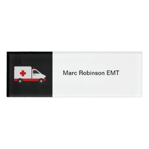 Badge D'identification Thème EMT Médicale d'urgence Mots clés Nom simple