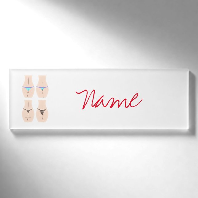 Badge D'identification Thong Panty Thunder_Cove (Devant)