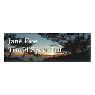 Badge D'identification Torrey Pine Sunset III Paysage californien