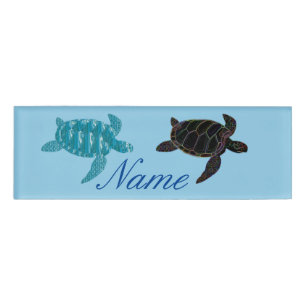 Badge D'identification Tortues de mer multicolores Thunder_Cove