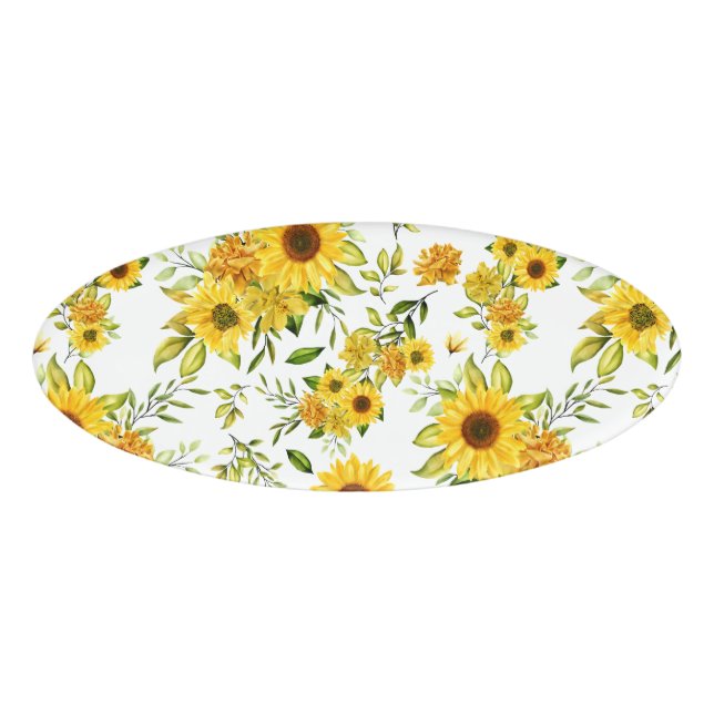 Badge D'identification Tournesol 8 (Devant)