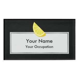 Badge D'identification Tranche de citron