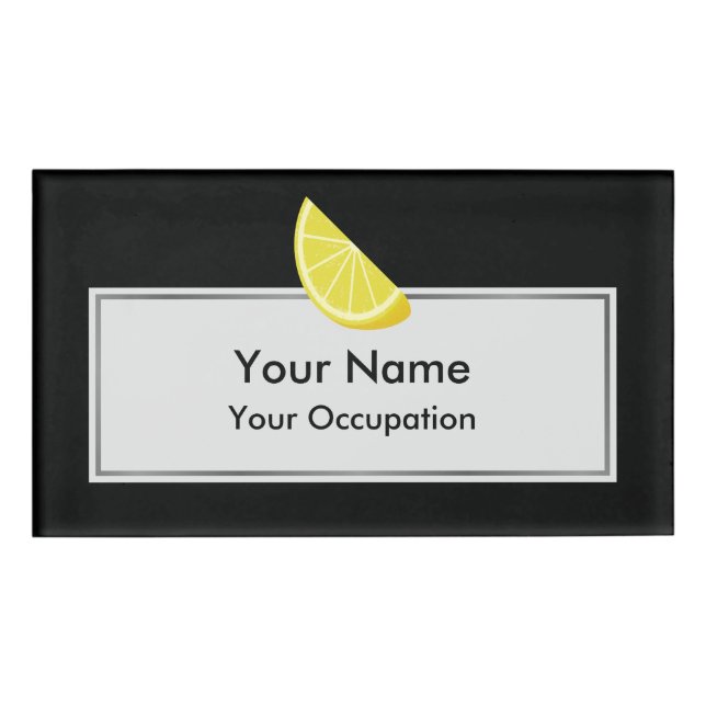 Badge D'identification Tranche de citron (Devant)