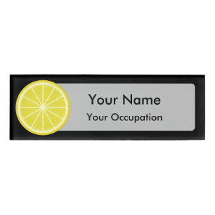 Badge D'identification Tranche de citron