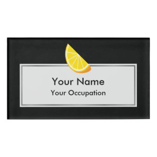 Badge D'identification tranche orange